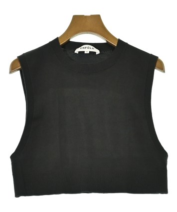 ENFÖLD ブラック Vネック ノースリーブ ベストとロンT 38 ENFOLD(エンフォルド) V-NECK VEST - COLDBECK ONLINE（コールベック