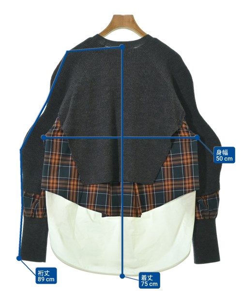 ENFOLD（エンフォルド）ニット・セーター グレー サイズ:38(M位) レディース/2200667236028