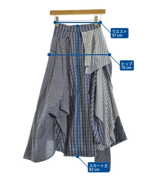 ENFOLD（エンフォルド）ロング・マキシ丈スカート 青 サイズ:36(S位) レディース/2200670000012