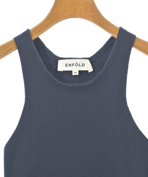 ENFOLD（エンフォルド）タンクトップ 紺 サイズ:36(S位) レディース/2200670000081