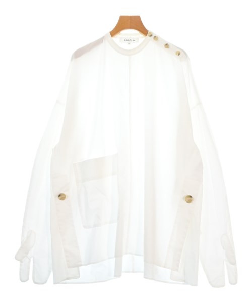 ENFOLD(エンフォルド)ブラウス 白 サイズ:38(M位)/2200667811164