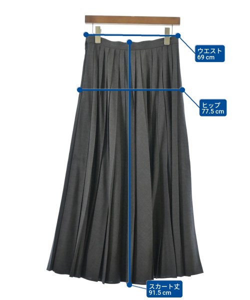 ENFOLD（エンフォルド）ロング・マキシ丈スカート グレー サイズ:38(M位) レディース/2200666115089