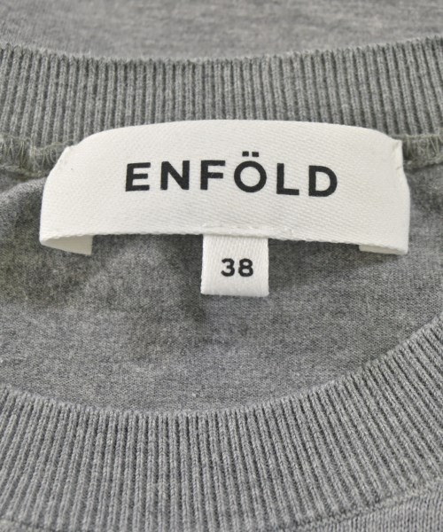 ENFOLD（エンフォルド）Tシャツ・カットソー グレー サイズ:38(M位) レディース/2200728654068