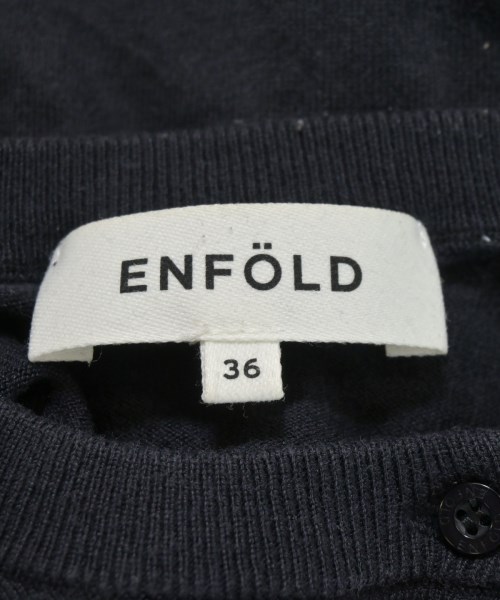 ENFOLD（エンフォルド）カーディガン 紺 サイズ:36(S位) レディース/2200725661120
