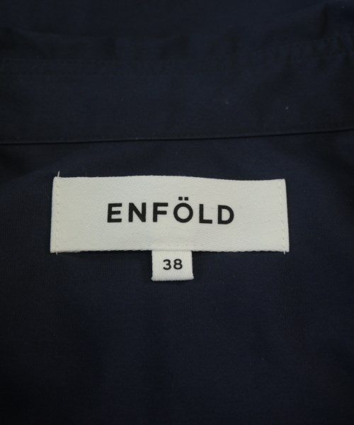 ENFOLD（エンフォルド）カジュアルシャツ 紺 サイズ:38(M位) レディース/2200719877025