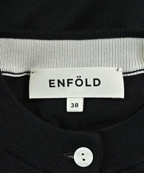 ENFOLD（エンフォルド）カーディガン 黒 サイズ:38(M位) レディース/2200715926062