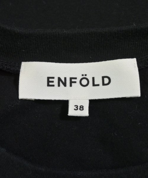 ENFOLD（エンフォルド）Tシャツ・カットソー 黒 サイズ:38(M位) レディース/2200717350063