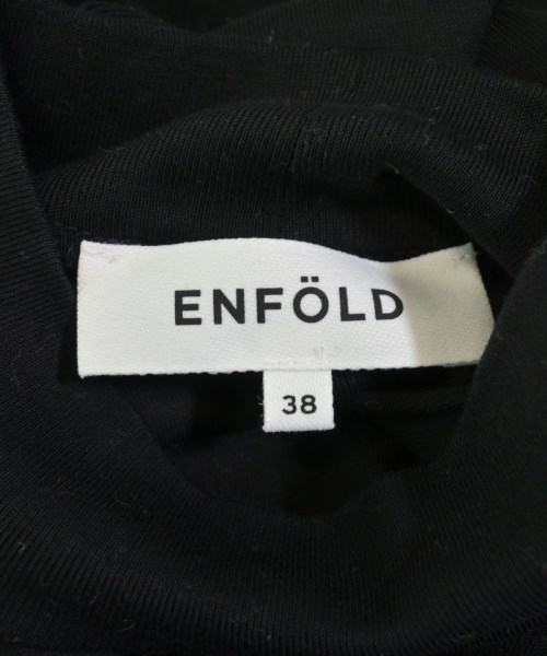 ENFOLD（エンフォルド）Tシャツ・カットソー 黒 サイズ:38(M位) レディース/2200717350070