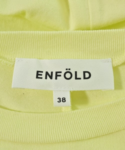 ENFOLD（エンフォルド）Tシャツ・カットソー 黄 サイズ:38(M位) レディース/2200717910052