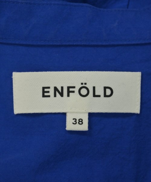 ENFOLD（エンフォルド）カジュアルシャツ 青 サイズ:38(M位) レディース/2200717910113