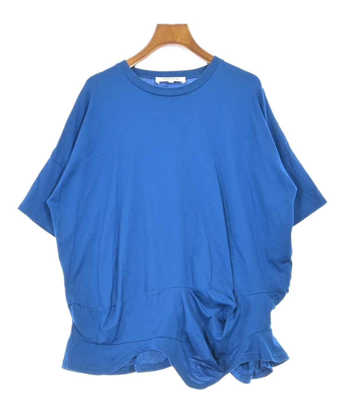 ENFOLD Tシャツ ブルー ENFOLD（エンフォルド）Tシャツ・カットソー 青 サイズ:38(M位