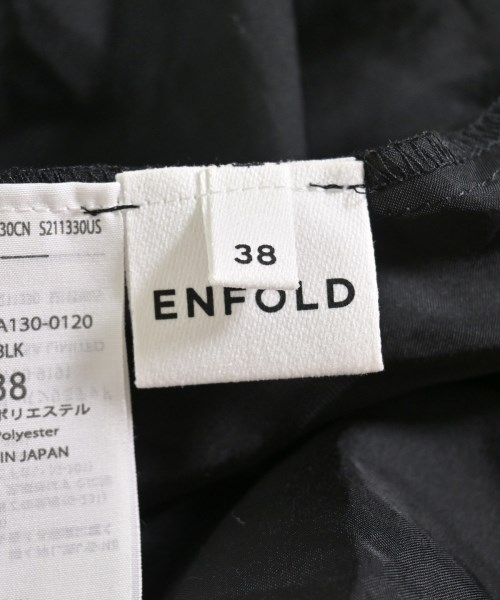 ENFOLD（エンフォルド）カジュアルシャツ 黒 サイズ:38(M位) レディース/2200720047097
