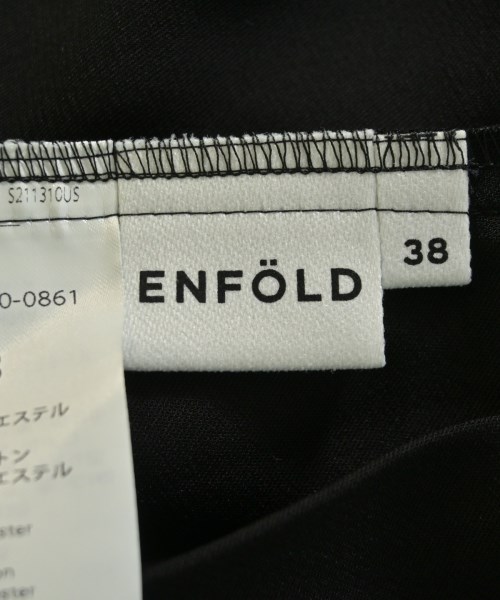 ENFOLD（エンフォルド）ブラウス 黒 サイズ:38(M位) レディース/2200718059071