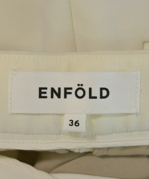 ENFOLD（エンフォルド）スラックス 白 サイズ:36(S位) レディース/2200717308019