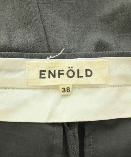 ENFOLD（エンフォルド）スラックス グレー サイズ:38(M位) レディース/2200719261039