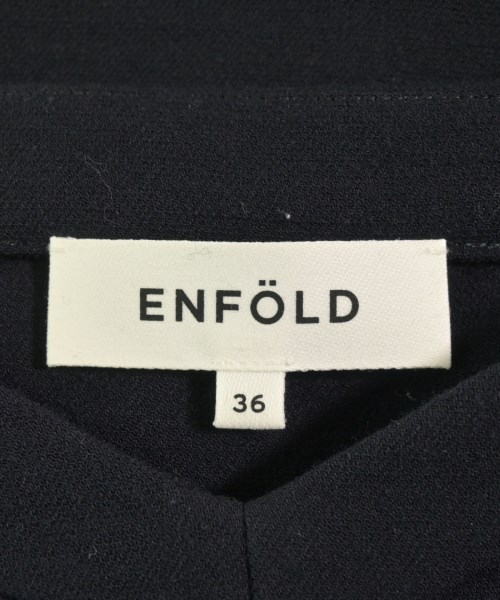 ENFOLD（エンフォルド）ブラウス 紺 サイズ:36(S位) レディース/2200724982011