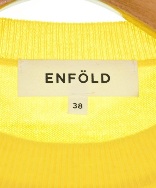 ENFOLD（エンフォルド）ニット・セーター 黄 サイズ:38(M位) レディース/2200719770166