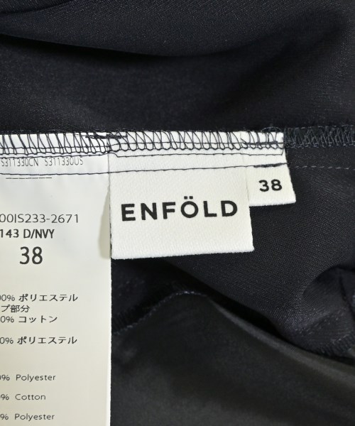 ENFOLD（エンフォルド）シャツワンピース 紺 サイズ:38(M位) レディース/2200721574103