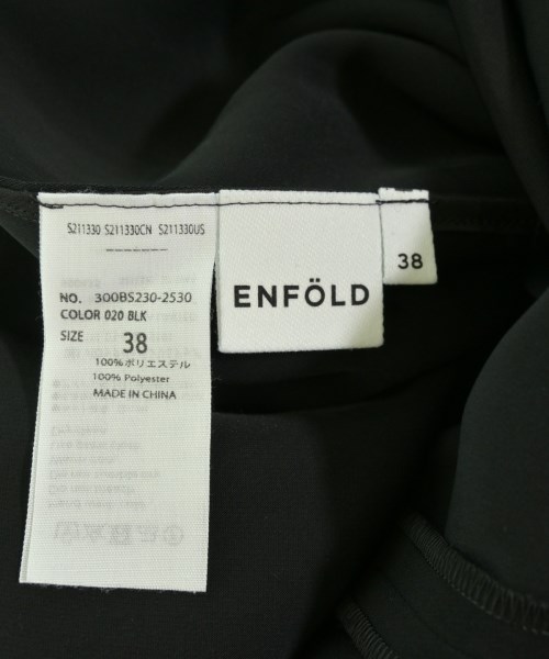 ENFOLD（エンフォルド）ブラウス 黒 サイズ:38(M位) レディース/2200726486050