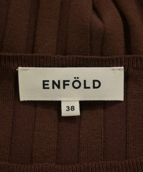 ENFOLD（エンフォルド）ニット・セーター 茶 サイズ:38(M位) レディース/2200721274034