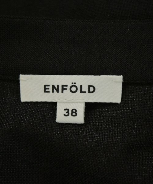 ENFOLD（エンフォルド）カジュアルシャツ 黒 サイズ:38(M位) レディース/2200727250018