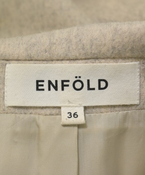 ENFOLD（エンフォルド）チェスターコート 白 サイズ:36(S位) レディース/2200722101193
