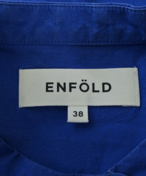 ENFOLD（エンフォルド）カジュアルシャツ 青 サイズ:38(M位) レディース/2200720943016