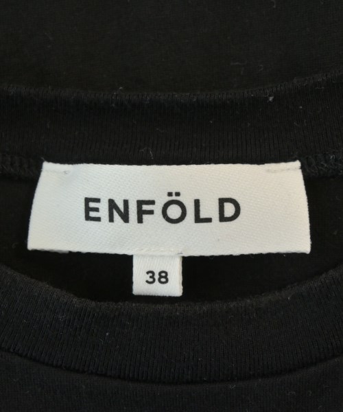 ENFOLD（エンフォルド）Tシャツ・カットソー 黒 サイズ:38(M位) レディース/2200682390026