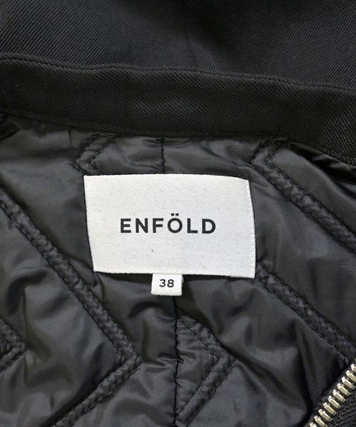 ENFOLD（エンフォルド）ミリタリーブルゾン 黒 サイズ:38(M位) レディース/2200677957180