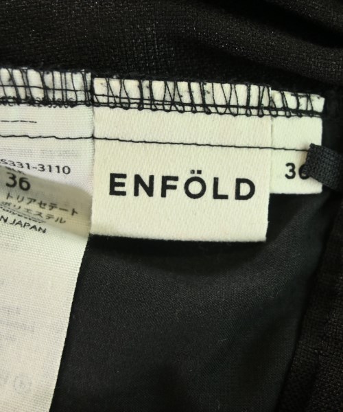 ENFOLD（エンフォルド）スラックス 黒 サイズ:36(S位) レディース/2200678684054