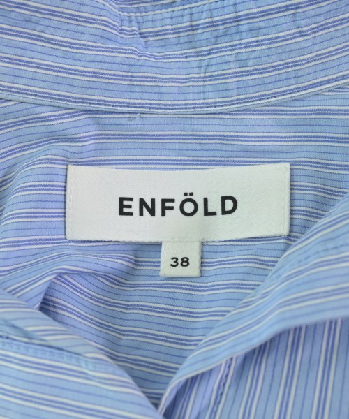 ENFOLD（エンフォルド）ブラウス 青 サイズ:38(M位) レディース/2200687047048