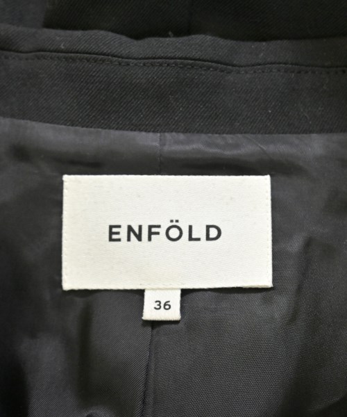 ENFOLD（エンフォルド）チェスターコート 黒 サイズ:36(S位) レディース/2200687811014