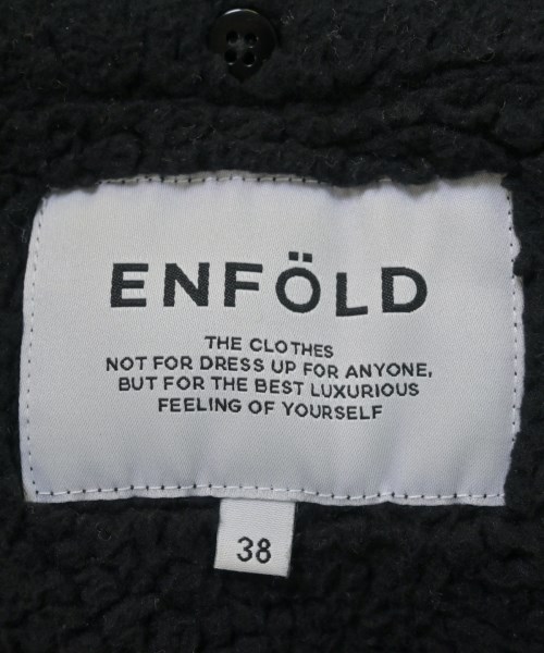 ENFOLD（エンフォルド）モッズコート 黒 サイズ:38(M位) レディース/2200688250010
