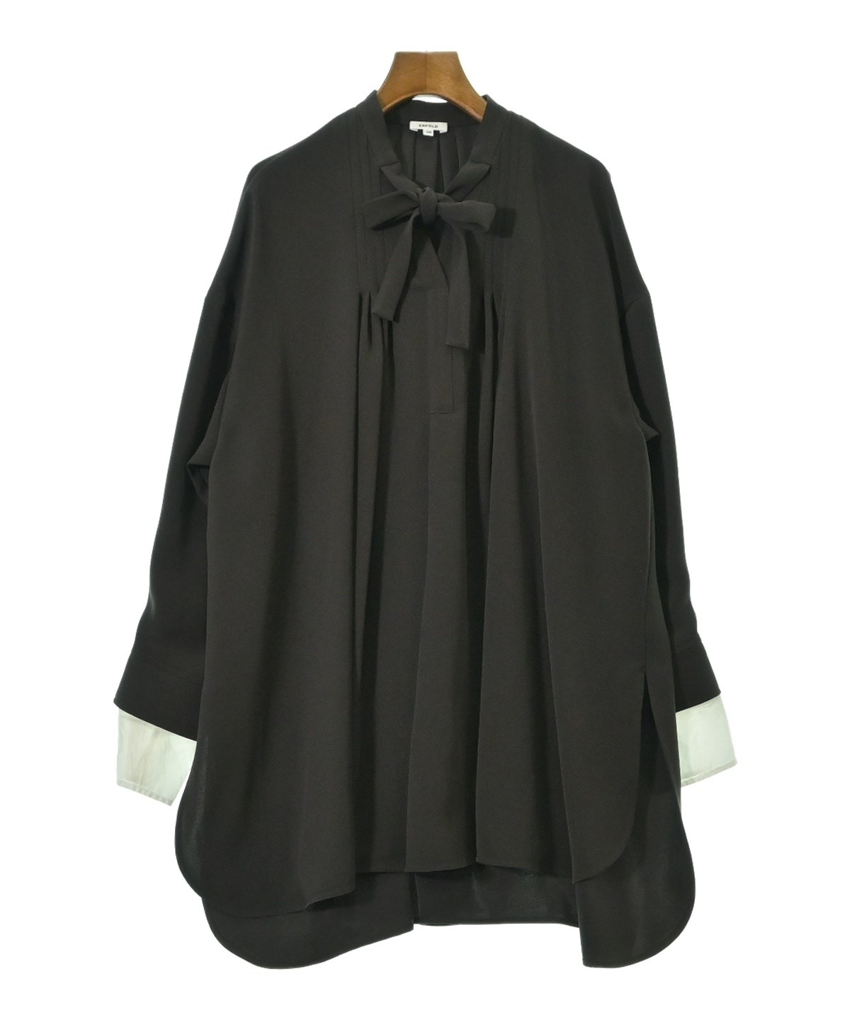 - ENFOLD ブラウス エンフォルド ASYMMETRY-COLLAR 2024SS / ホワイト / ブラウス / BLOUSE トップス