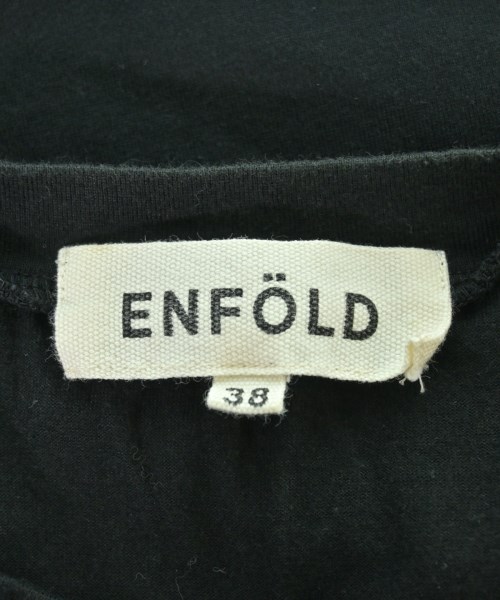 ENFOLD（エンフォルド）Tシャツ・カットソー 黒 サイズ:38(M位) レディース/2200671445072