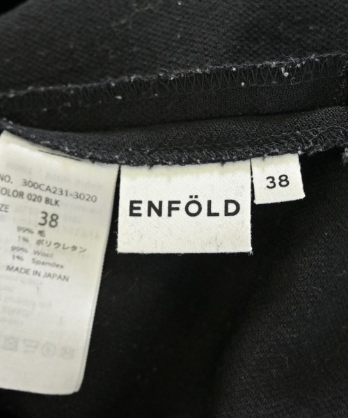ENFOLD（エンフォルド）スラックス 黒 サイズ:38(M位) レディース/2200689711022