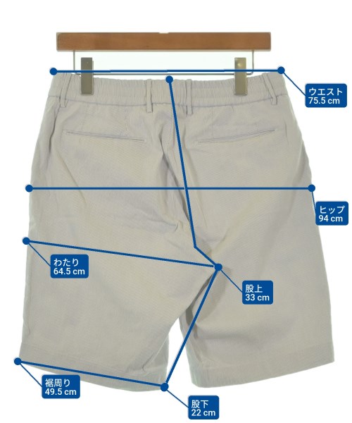 BERWICK（バーウィック）ショートパンツ グレー サイズ:48(L位) メンズ/2200624880301