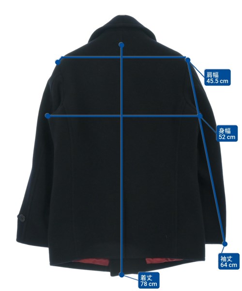 J.PRESS（ジェイプレス）ピーコート 紺 サイズ:M メンズ/2200638799019