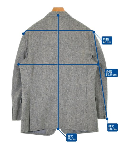 J.PRESS（ジェイプレス）テーラードジャケット グレー サイズ:-(M位) メンズ/2200622611013