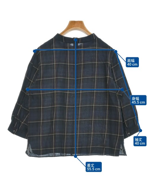 J.PRESS（ジェイプレス）ブラウス 紺 サイズ:9(M位) レディース/2200654112083