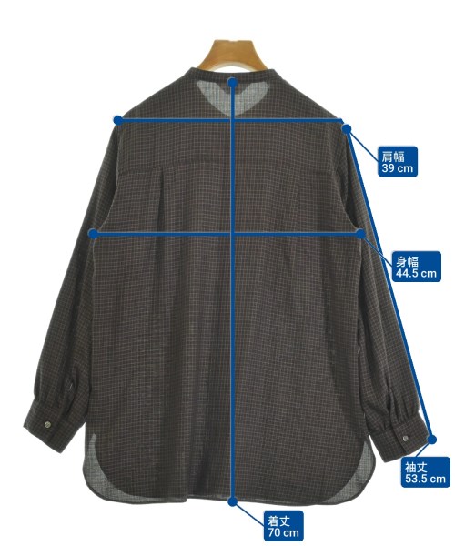 J.PRESS（ジェイプレス）カジュアルシャツ 茶 サイズ:9(M位) レディース/2200664728052