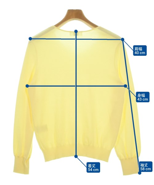 J.PRESS（ジェイプレス）ニット・セーター 黄 サイズ:M レディース/2200663749027