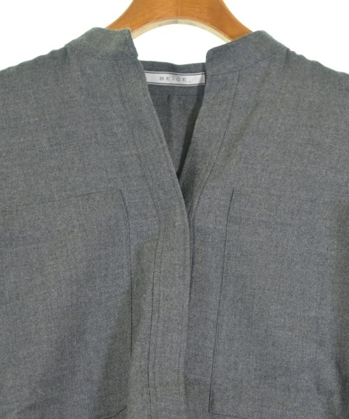 BEIGE,（ベイジ）カジュアルシャツ グレー サイズ:4(L位) レディース/2200643279025