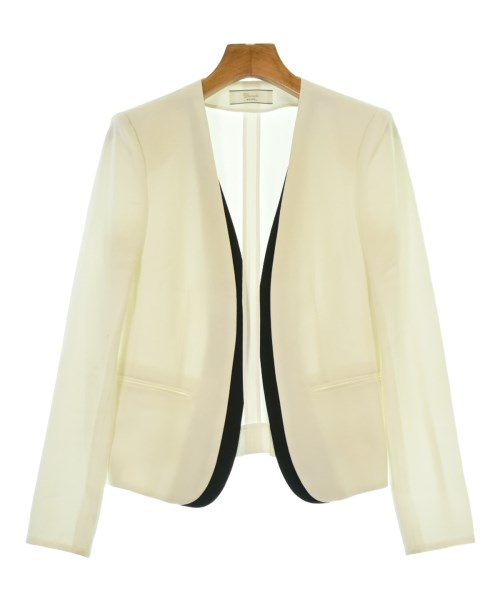 BEIGE,(ベイジ)ノーカラージャケット 白 サイズ:2(S位)/2200644430111