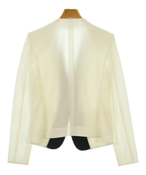 BEIGE,（ベイジ）ノーカラージャケット 白 サイズ:2(S位) レディース/2200644430111