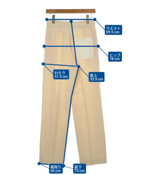 BEIGE,（ベイジ）スラックス 白 サイズ:4(M位) レディース/2200621808056