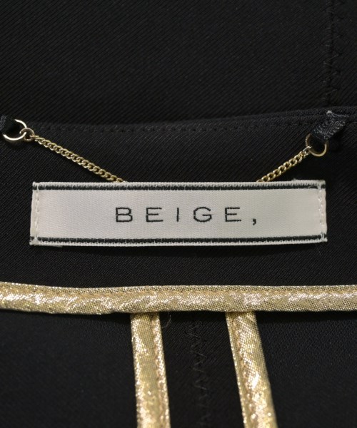 BEIGE,（ベイジ）ノーカラージャケット 黒 サイズ:4(M位) レディース/2200627333033
