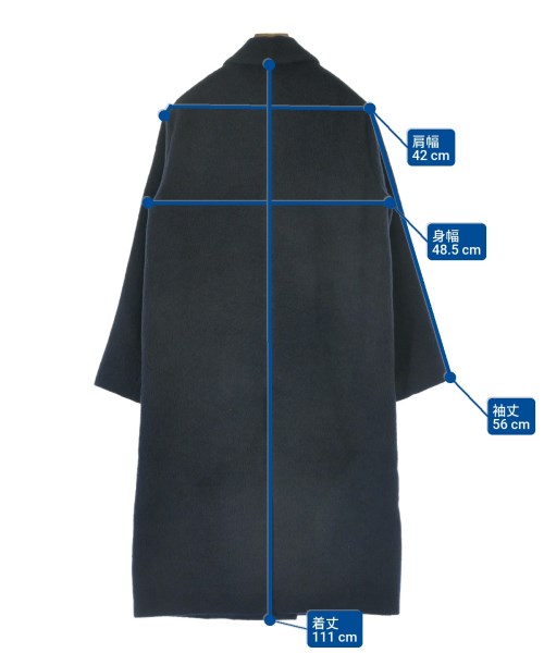 BEIGE,（ベイジ）チェスターコート 紺 サイズ:2(S位) レディース/2200617891048