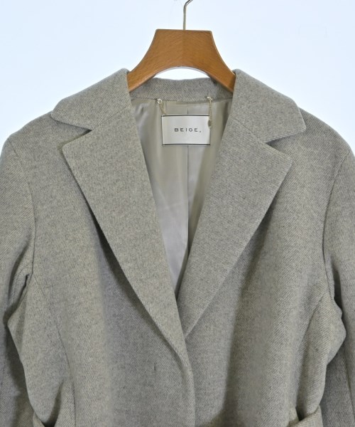 BEIGE,（ベイジ）チェスターコート グレー サイズ:2(S位) レディース/2200633088064
