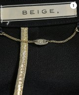 BEIGE,（ベイジ）テーラードジャケット 黒 サイズ:2(S位) レディース/2200649880041